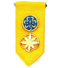 GIRL SCOUTS OF THE USA Daisy Insignia Tab Yellow