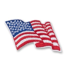 GIRL SCOUTS OF THE USA American Flag Patch for Uniform