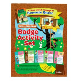 GIRL SCOUTS OF THE USA ! Brownie It's Your World Badge Activity Set