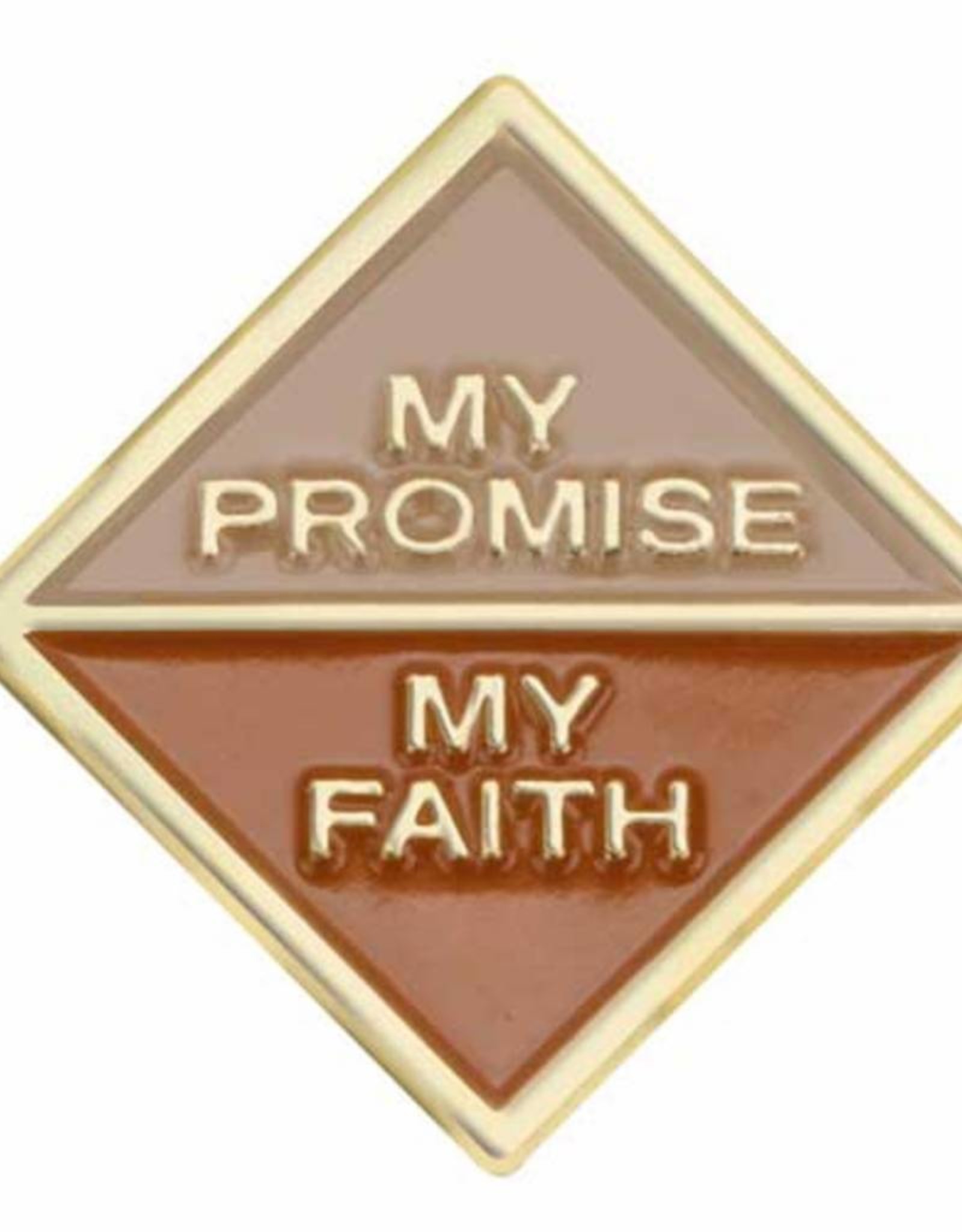 GIRL SCOUTS OF THE USA Brownie My Promise/Faith Pin 1