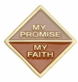 GIRL SCOUTS OF THE USA Brownie My Promise/Faith Pin 1