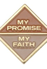 GIRL SCOUTS OF THE USA Brownie My Promise/Faith Pin 2