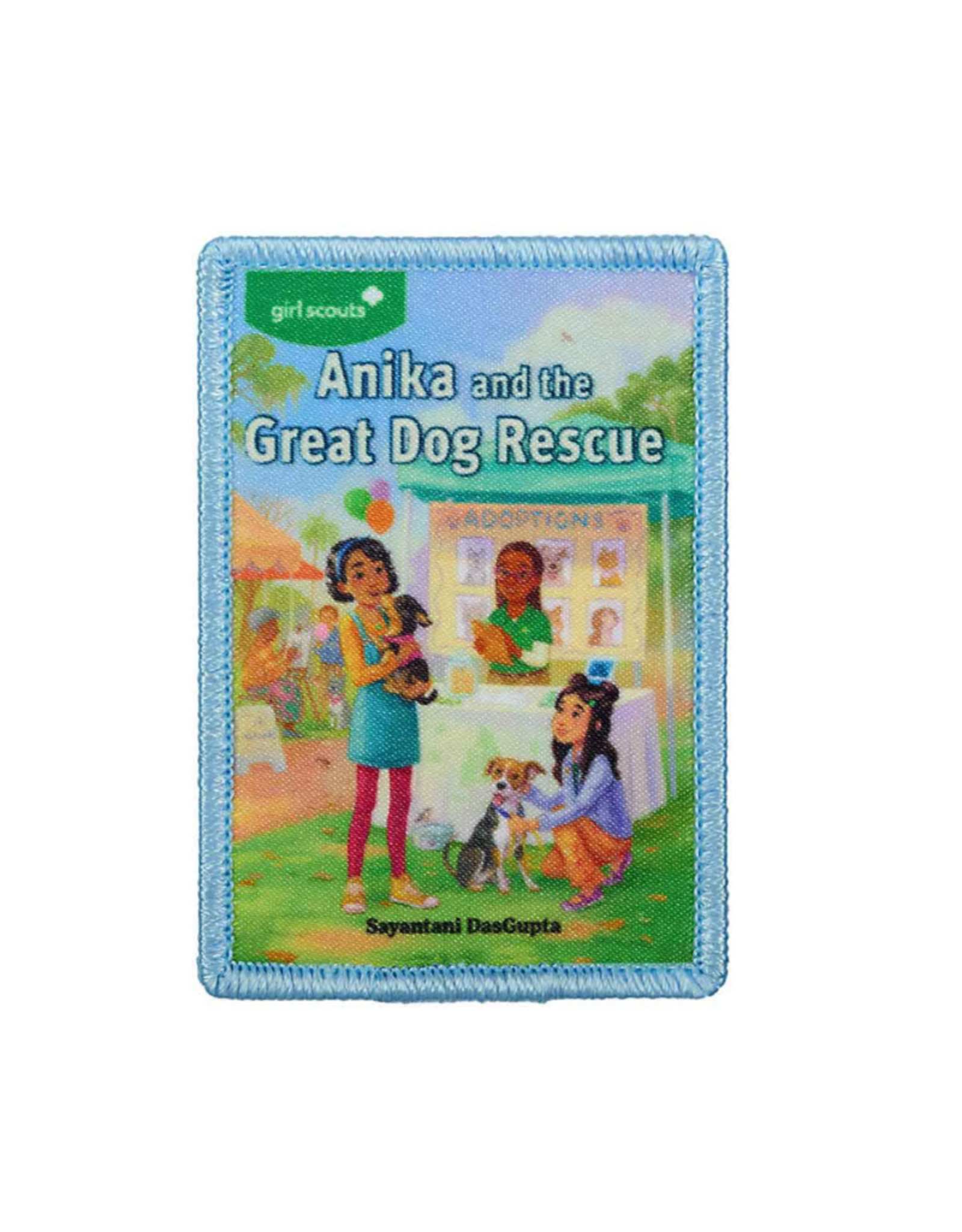 GIRL SCOUTS OF THE USA Anika and the Great Dog Rescue Sew-On Fun Patch