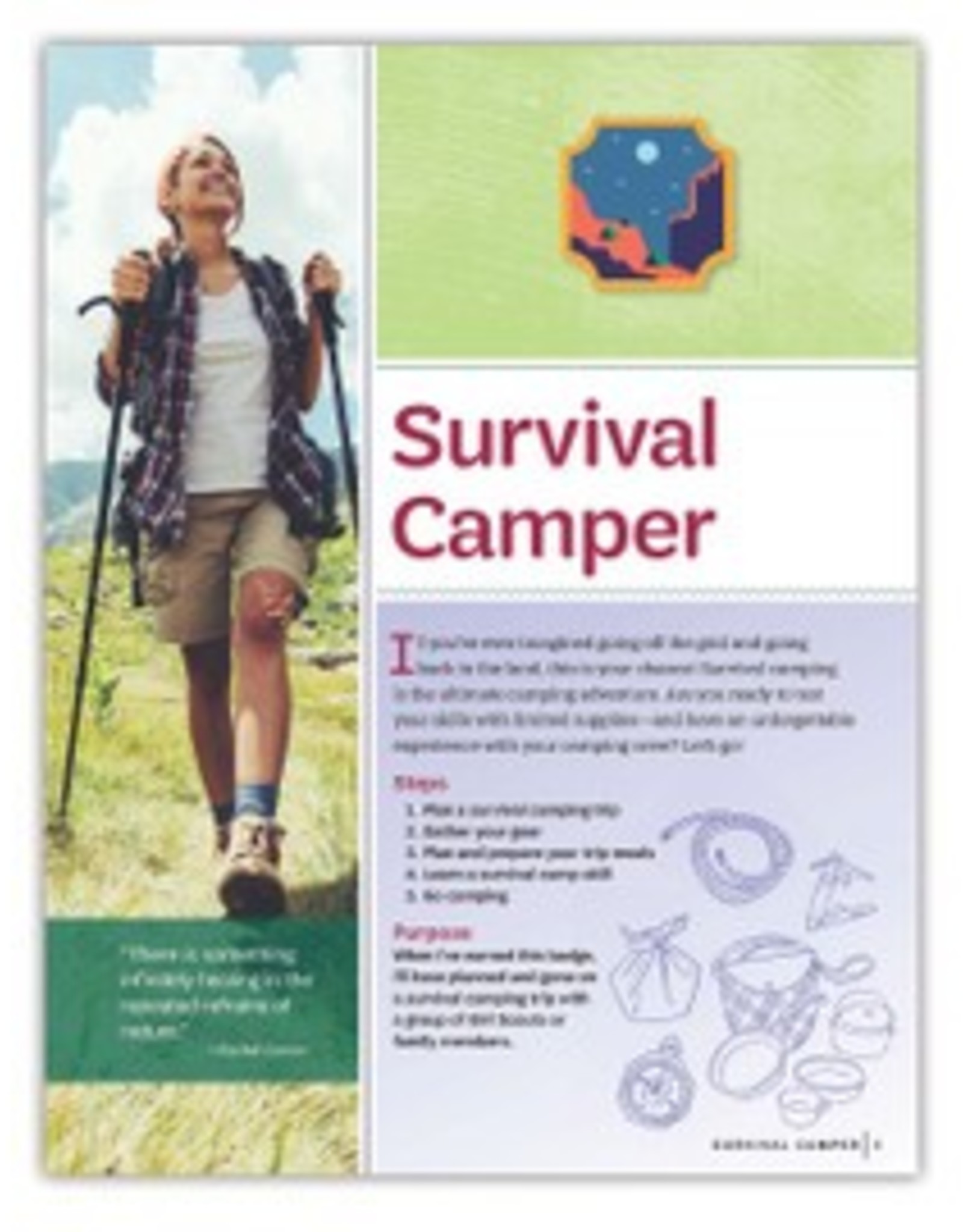 GIRL SCOUTS OF THE USA Ambassador Survival Camper Requirements