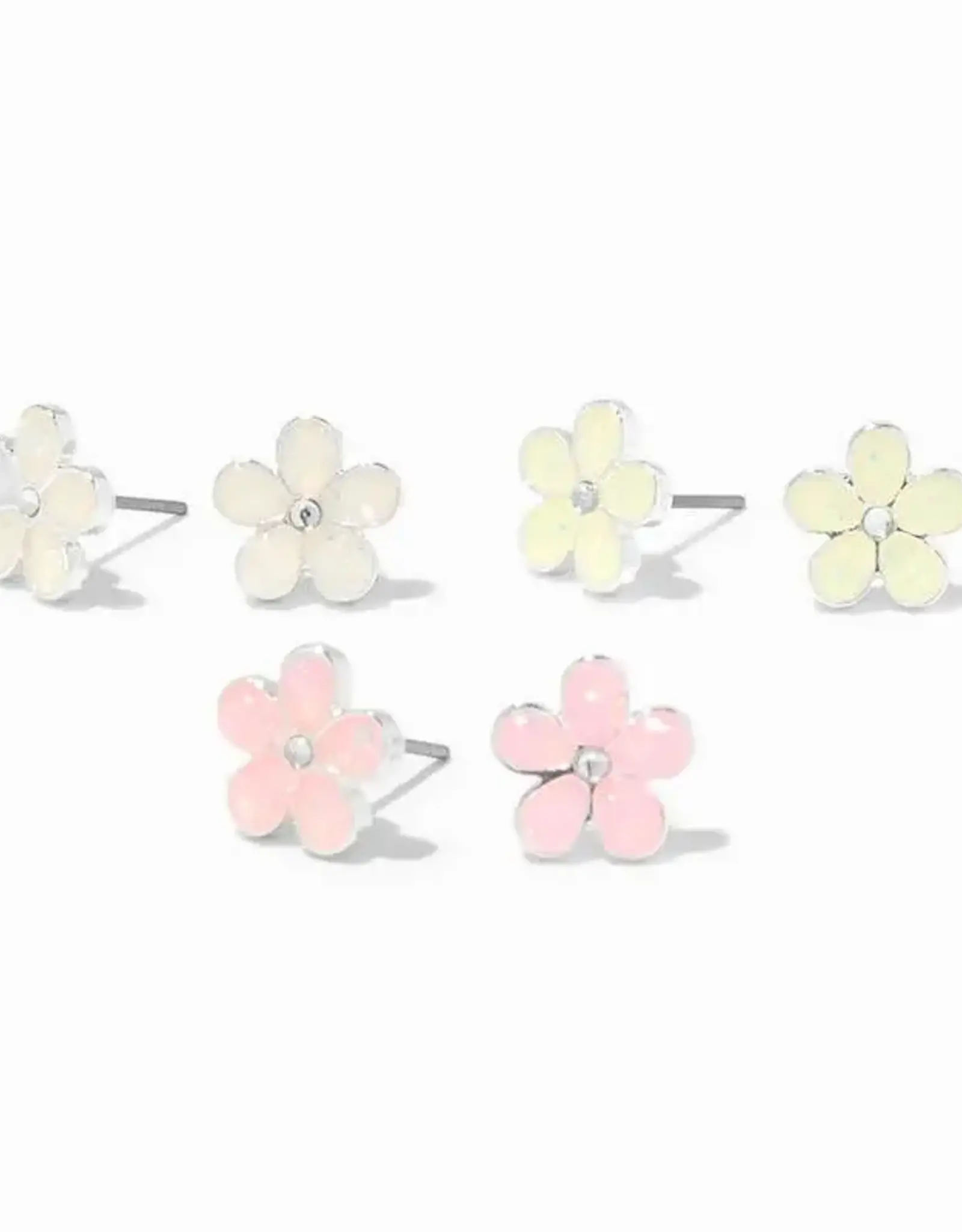 UV Color Changing Flower Earrings 3pk