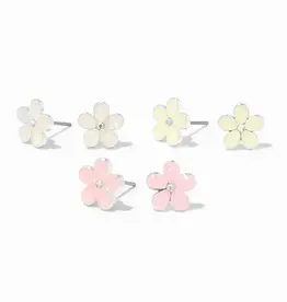 UV Color Changing Flower Earrings 3pk