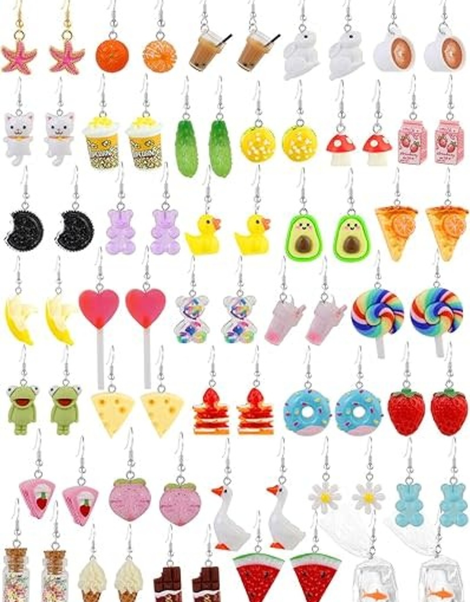 Assorted Dangle Fun Resin Earrings