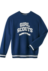 GIRL SCOUTS OF THE USA 2025 Navy Varsity Pullover Sweatshirt - Adult