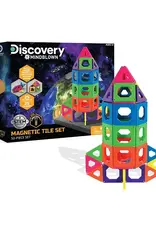 Discovery #MINDBLOWN Magnetic Tile Building Blocks Set 50 Piece