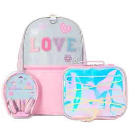 Backpack with Lunchbox and Headphones Set - Love Theme