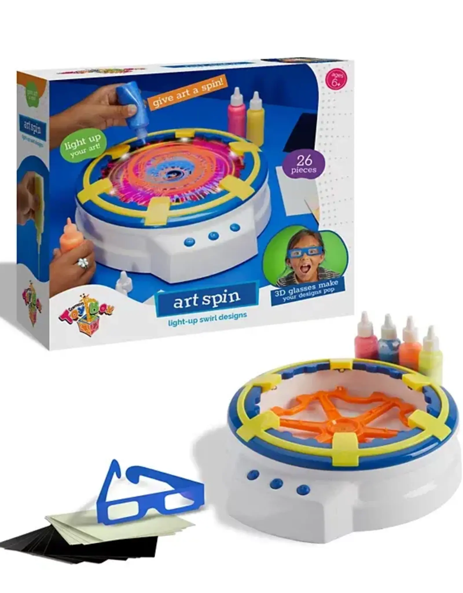 Geoffrey's Toy Box 3D Spin Art Light-up Swirl Design