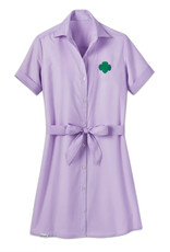 GSUSA NEW20 Lilac Chambray Shirt Dress