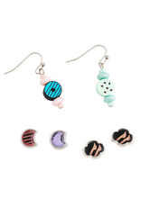 Beaded Cookie Earring Set