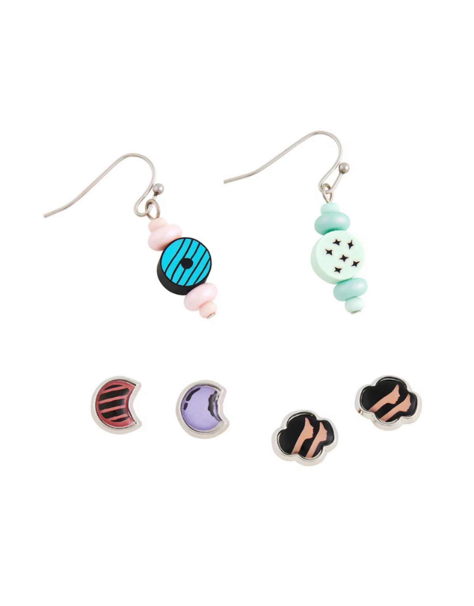 Beaded Cookie Earring Set