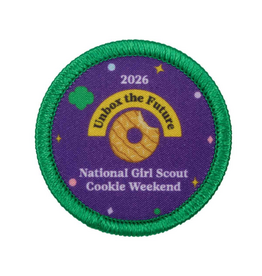 2026 National Girl Scout Cookie Weekend Sew-On Patch