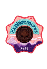 GSUSA Girl Scouts x Supermix Studio 2026 Exploremores Iron--On Super Fun Patch