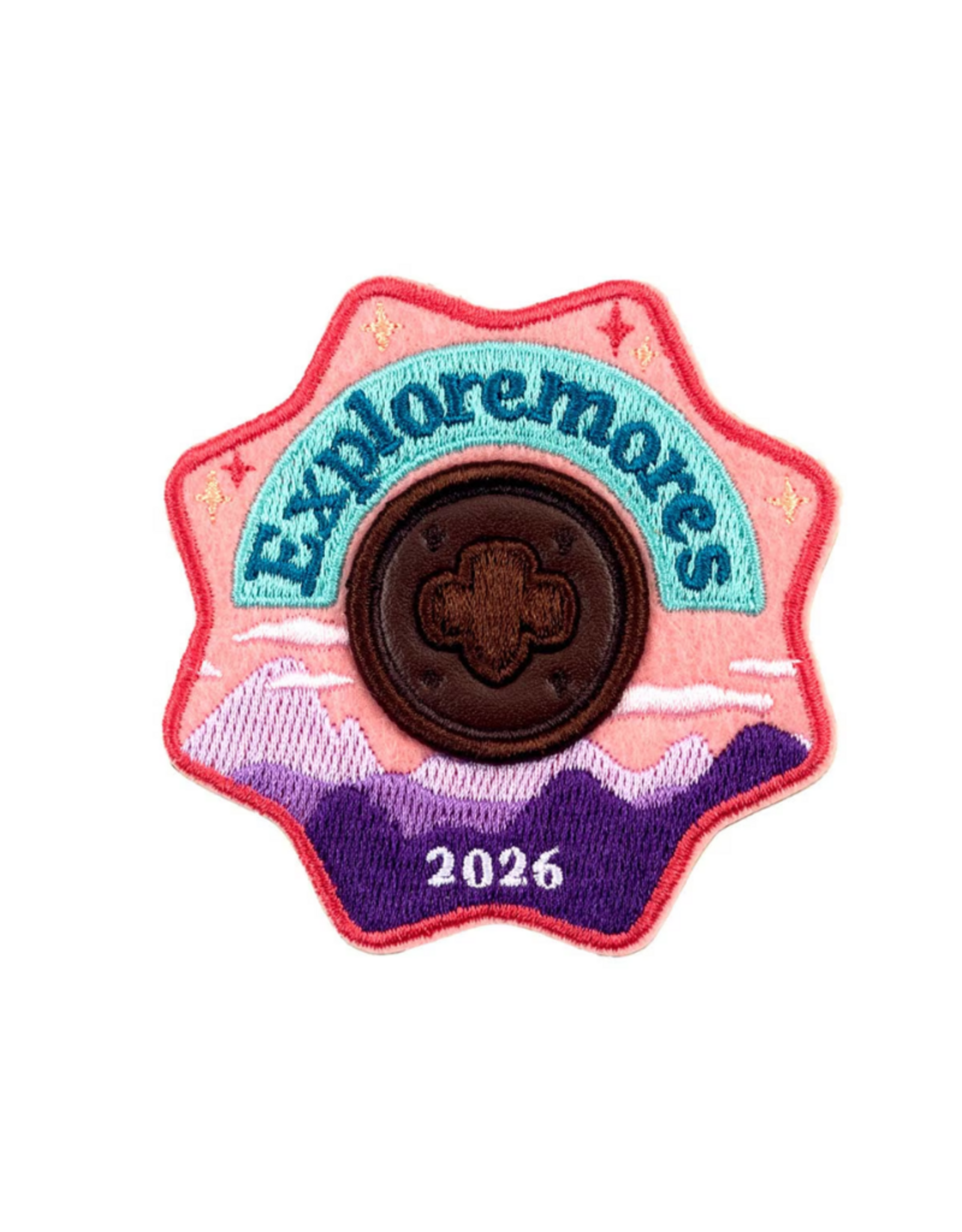 GSUSA Girl Scouts x Supermix Studio 2026 Exploremores Iron--On Super Fun Patch