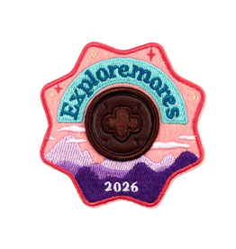 GSUSA Girl Scouts x Supermix Studio 2026 Exploremores Iron--On Super Fun Patch