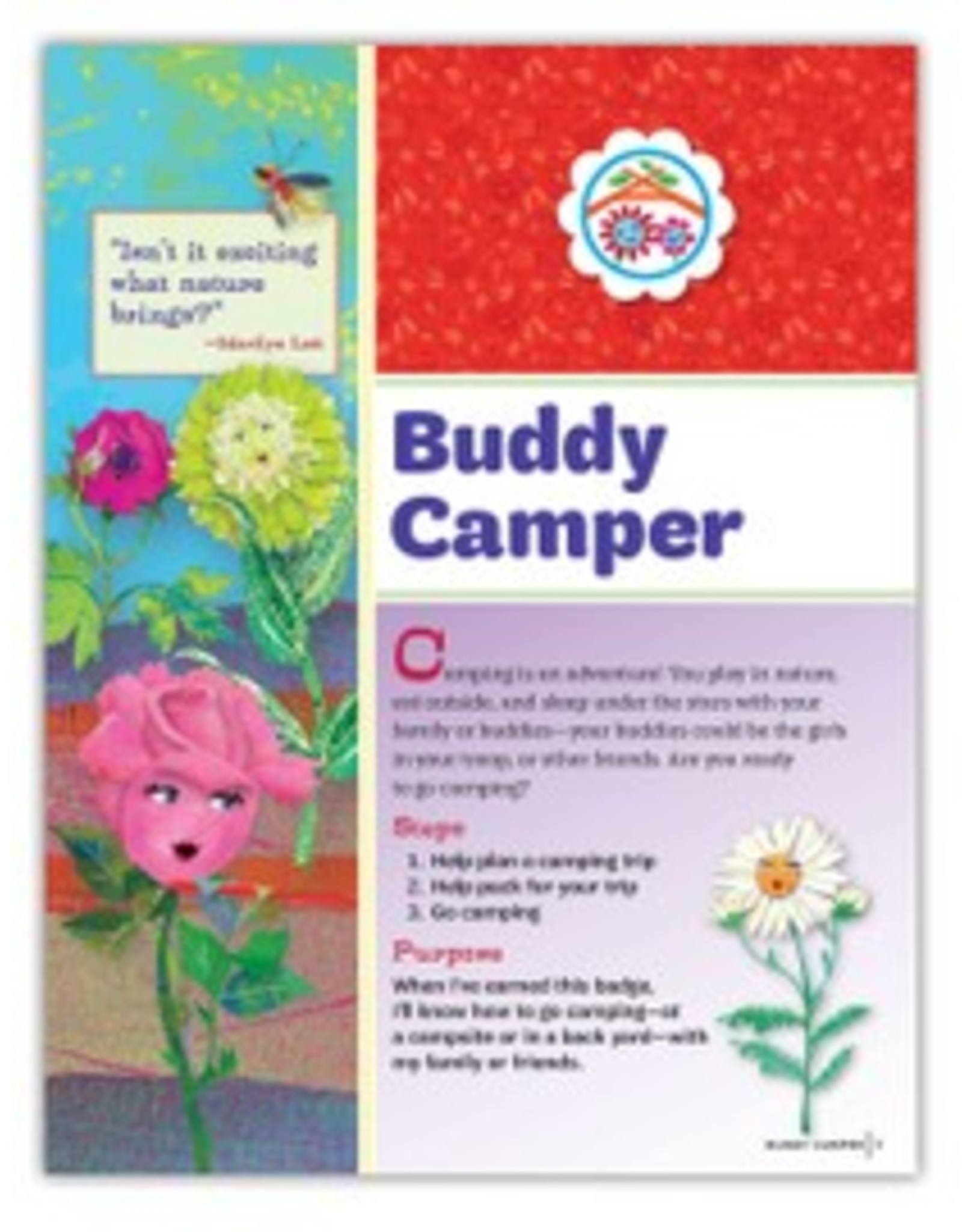 GIRL SCOUTS OF THE USA Daisy Buddy Camper Requirements