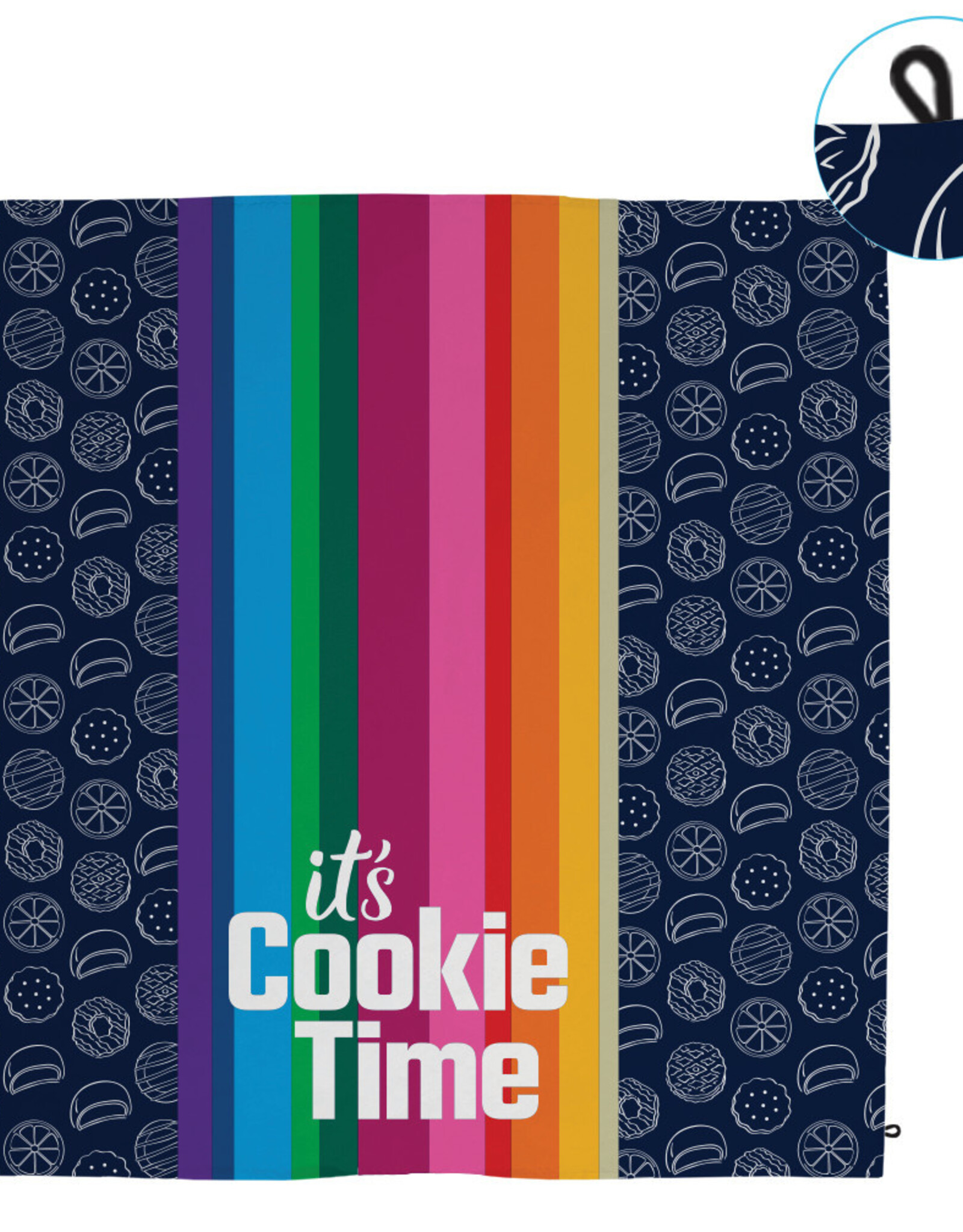 It's Cookie Time Pocket Picnic Nylon Blanket