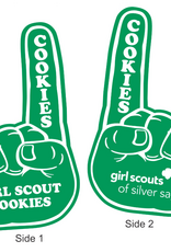 Silver Sage Green Girl Scout Cookies Foam Finger