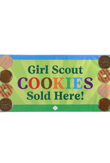 Girl Scout Cookies Sold Here Booth Banner Sign