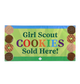 Girl Scout Cookies Sold Here Booth Banner Sign