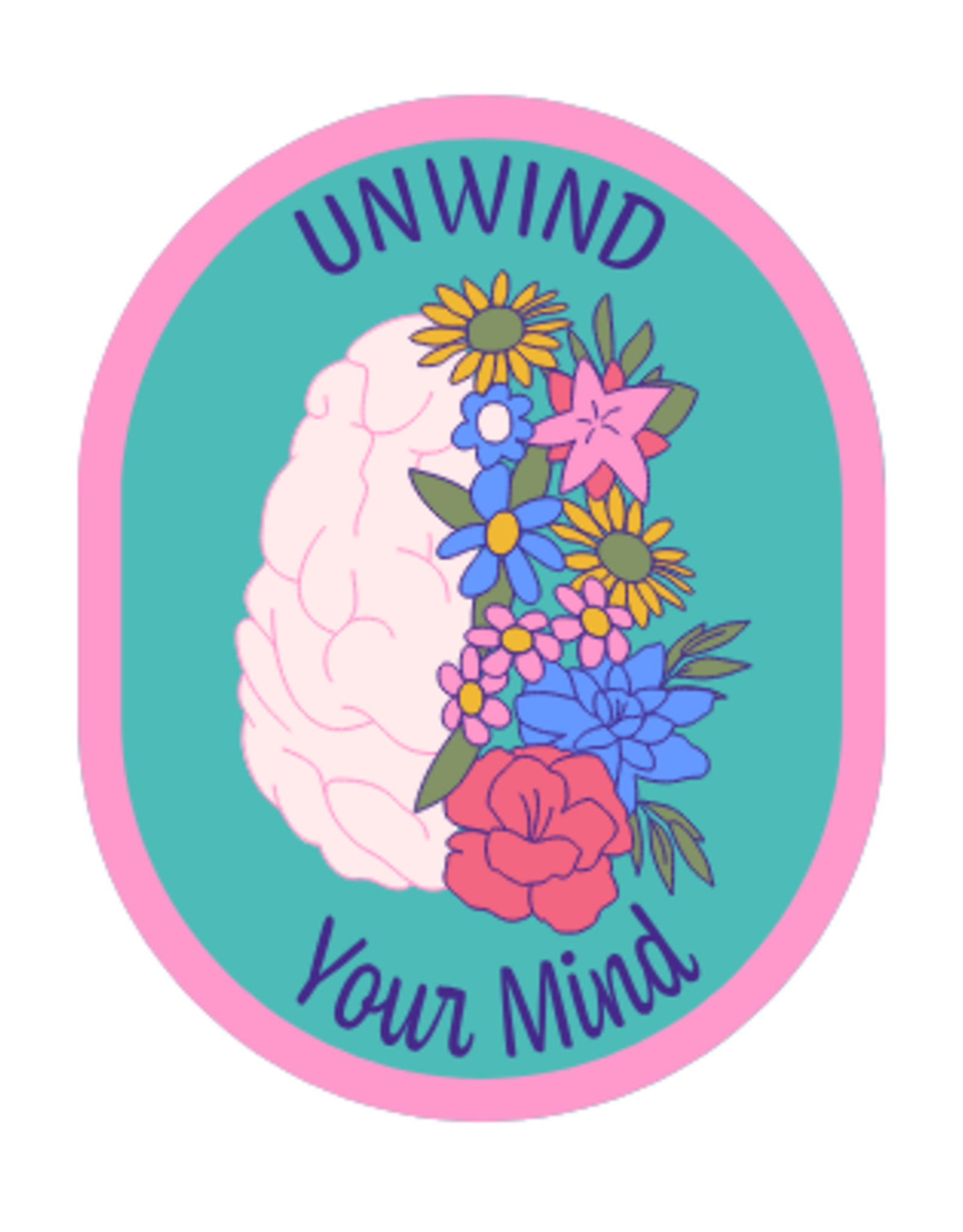 Advantage Emblem & Screen Prnt Unwind Your Mind Mental Health Awareness Program Patch