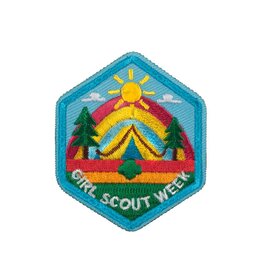 Hexagon Girl Scout Week Iron-On Patch