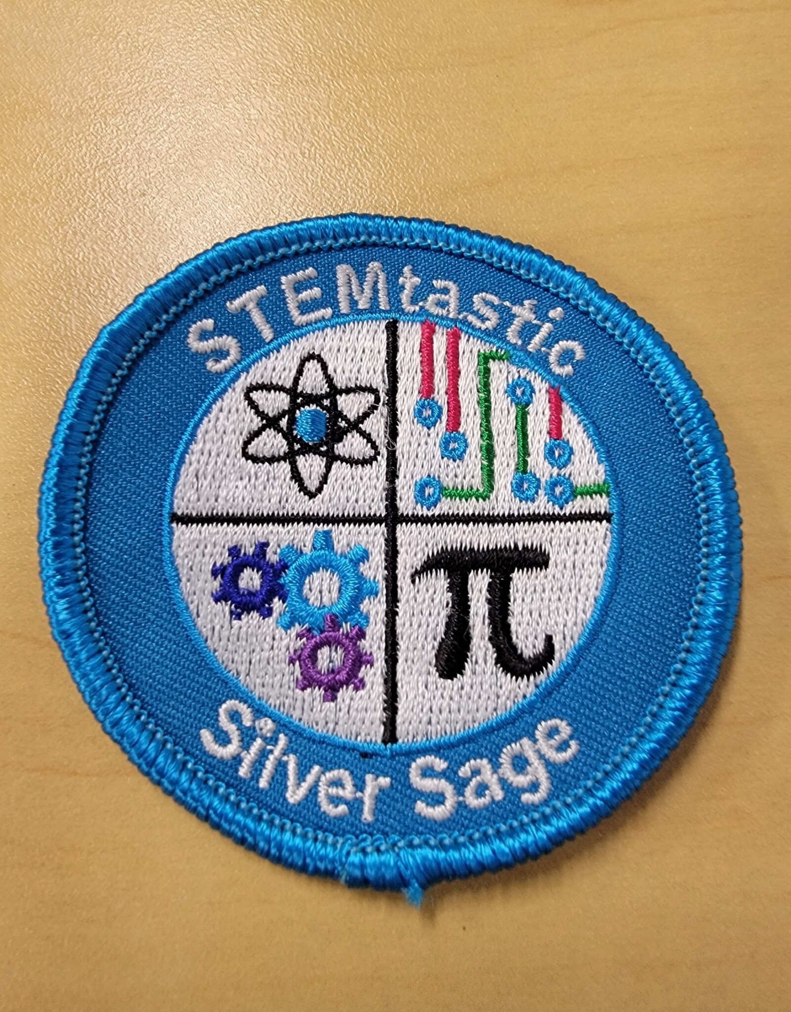 Advantage Emblem & Screen Prnt ! STEMtastic Silver Sage Program Patch