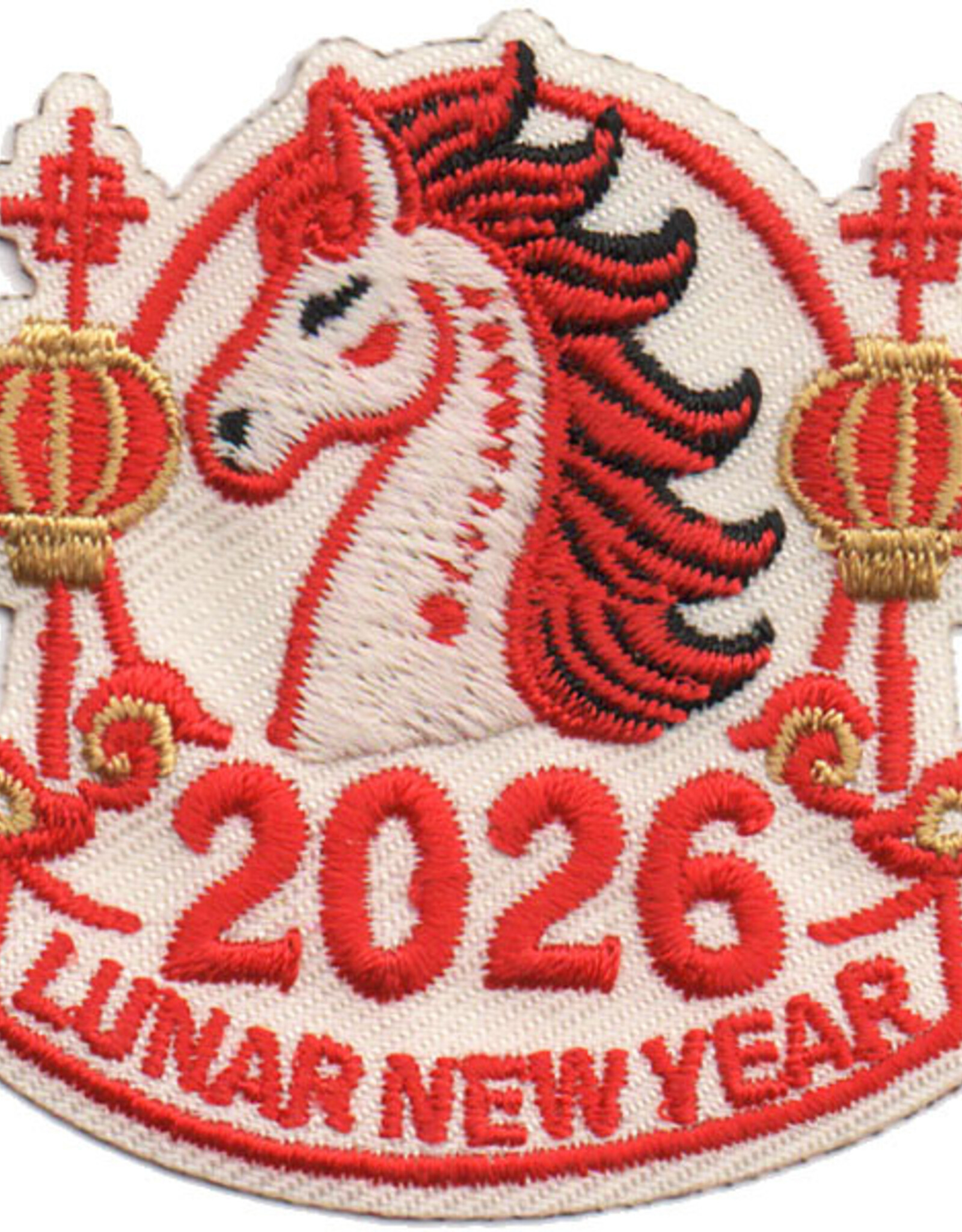 Advantage Emblem & Screen Prnt Lunar New Year 2026 Horse Fun Patch