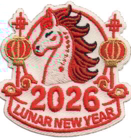 Advantage Emblem & Screen Prnt Lunar New Year 2026 Horse Fun Patch