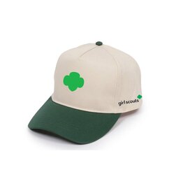 GIRL SCOUTS OF THE USA Official Adult Baseball Cap Hat Khaki