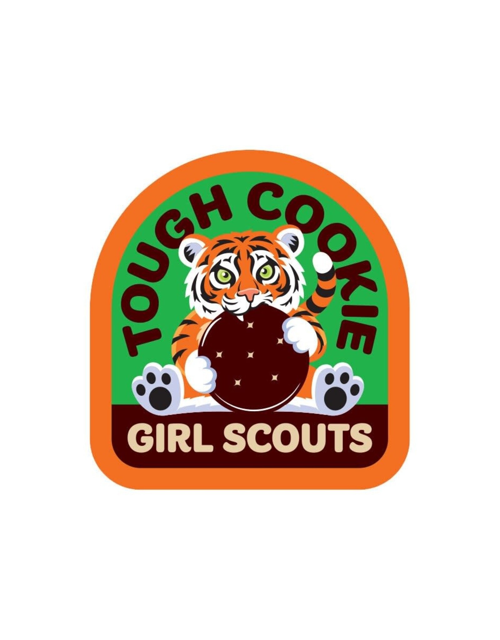 GIRL SCOUTS OF THE USA Tough Cookie w/ Tiger Sew-On Fun Patch