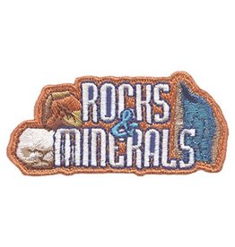 Advantage Emblem & Screen Prnt *Rocks & Minerals Fun Patch w/ Metallic Thread