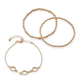 Pave Edge Trefoil Bracelet
