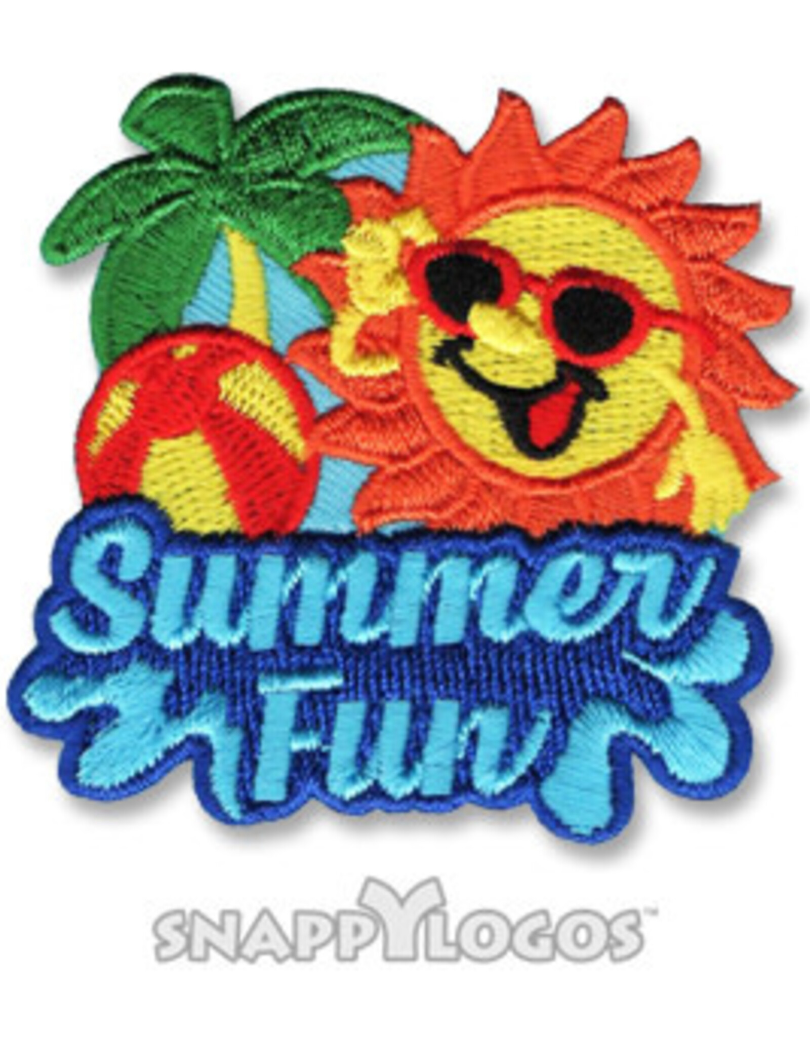 Summer Fun w/ Sun Beach Ball Palm Tree Fun Patch (11014)