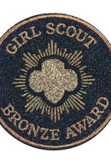 Bronze Award Glitter Iron-On Super Fun Patch