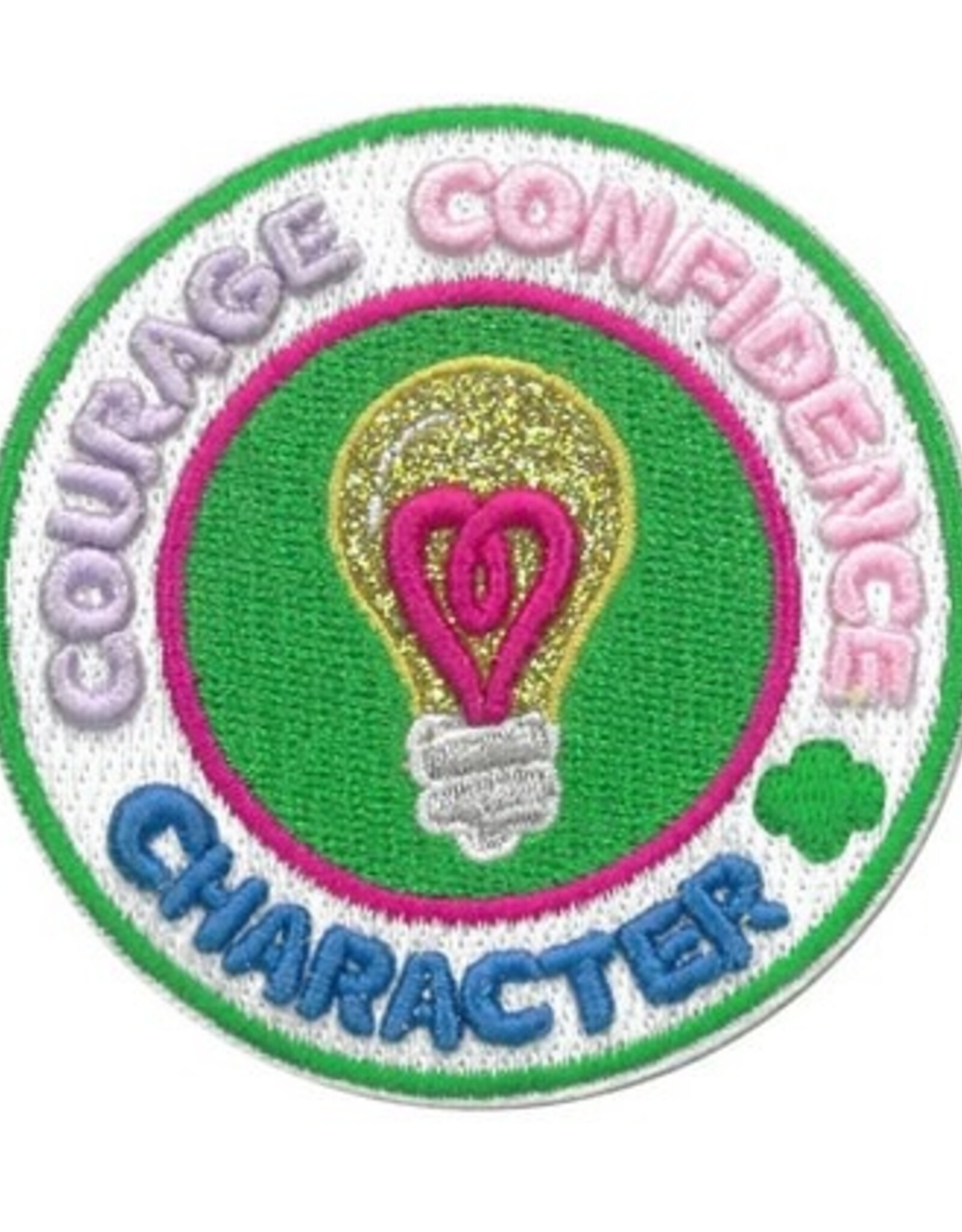 GSUSA Girl Scouts x Supermix Studio Mission Courage Confidence Character Iron-On Super Fun Patch