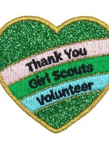 GSUSA Girl Scouts x Supermix Studio Thank You Volunteer Heart Iron-On Super Fun Patch