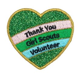 GSUSA Girl Scouts x Supermix Studio Thank You Volunteer Heart Iron-On Super Fun Patch