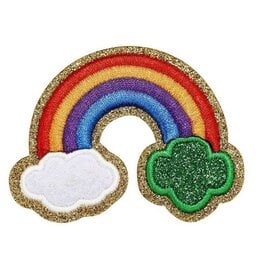 GSUSA Girl Scouts x Supermix Studio Bridging Rainbow Trefoil Iron-On Super Fun Patch