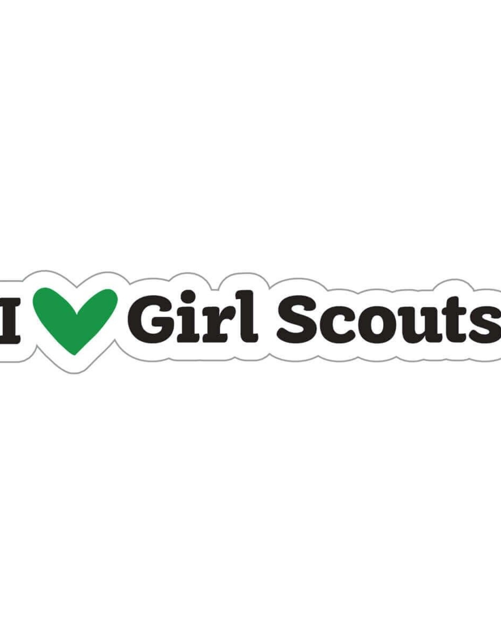 I Love Girl Scouts w/ Heart Decal Sticker