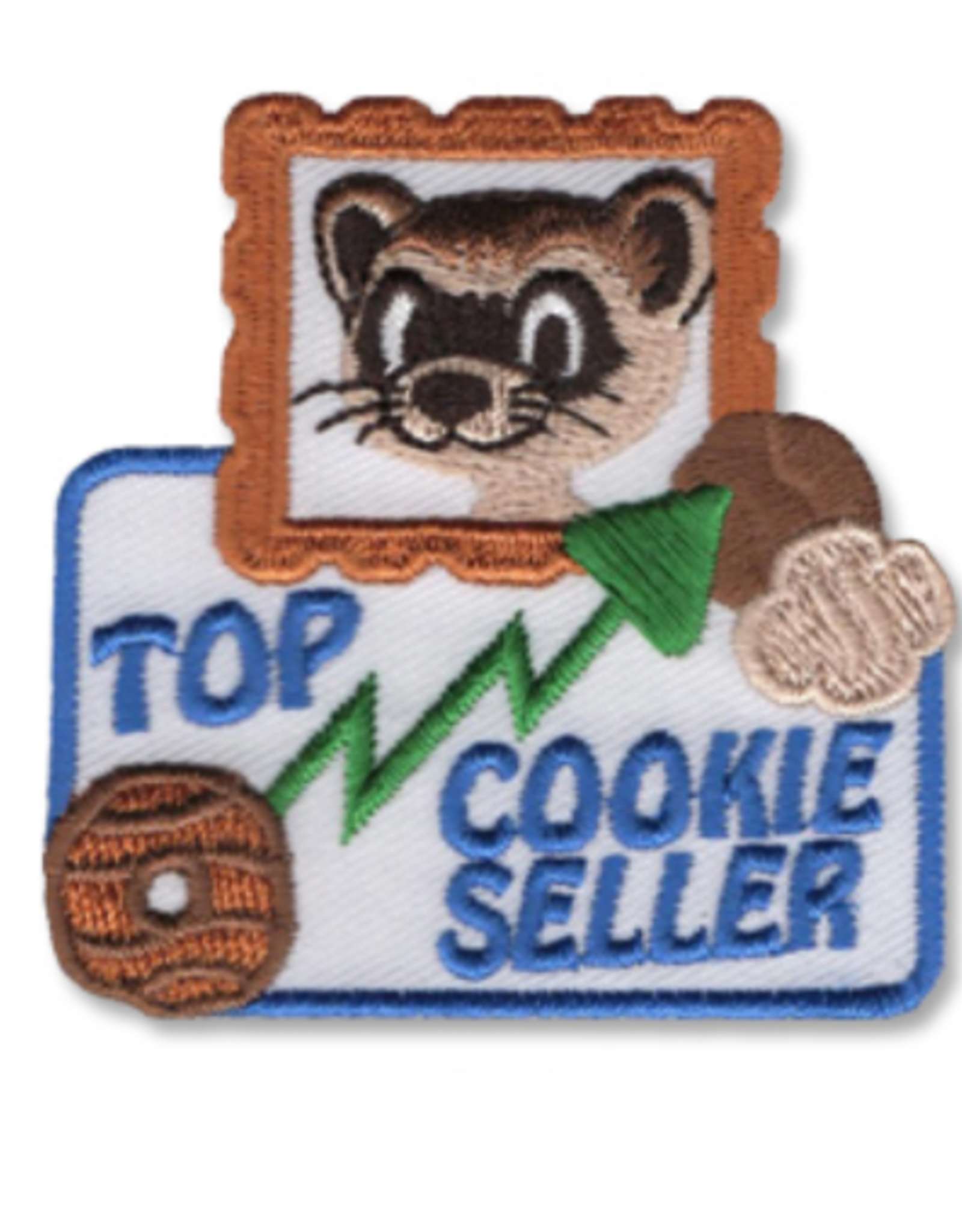 snappylogos Top Cookie  Seller Fun Patch w/ Ferret (10904)
