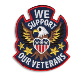 We Support Our Veterans Fun Patch (10580)
