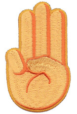 Advantage Emblem & Screen Prnt Girl Scout Sign Three Fingers Promise Fun Patch