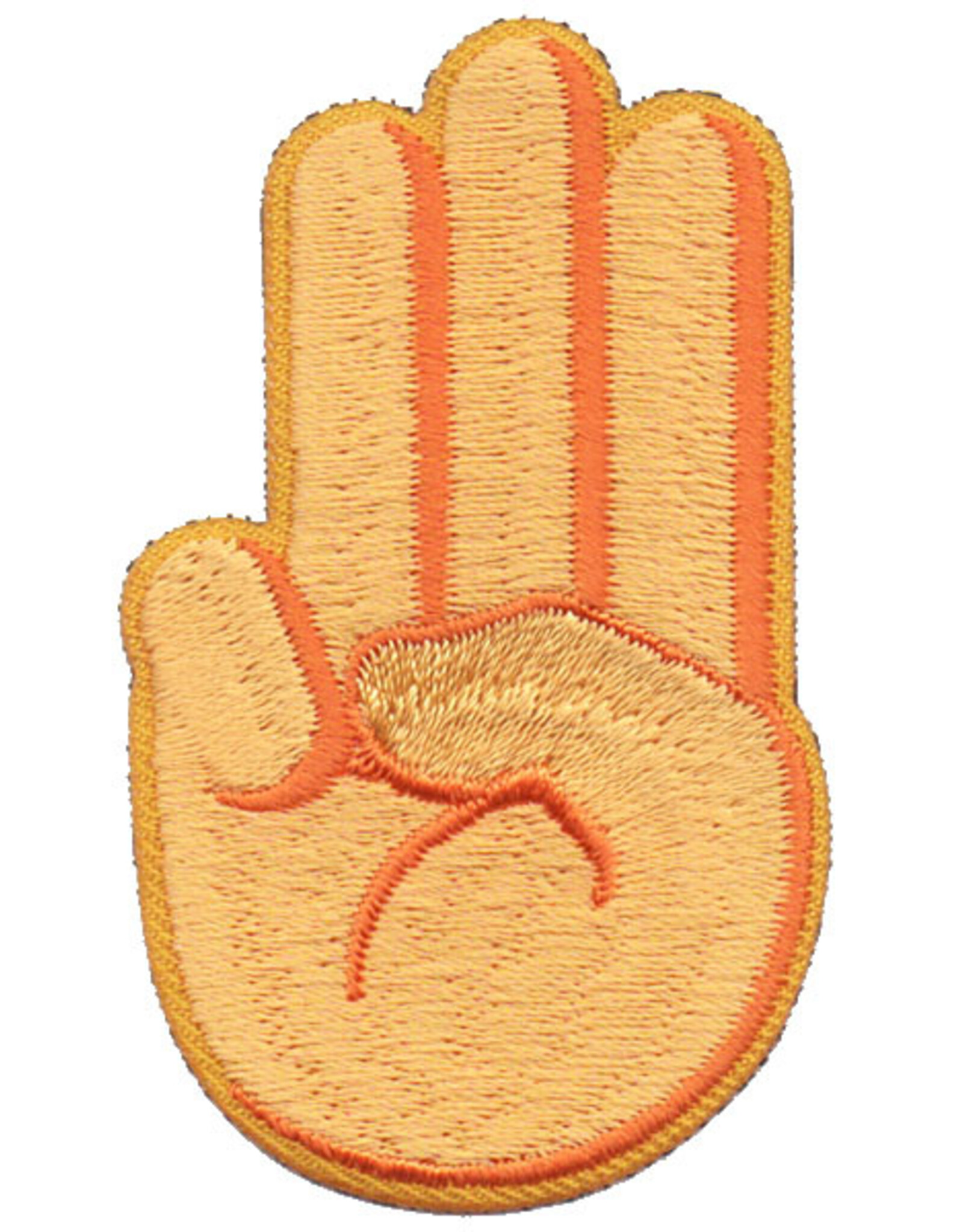 Advantage Emblem & Screen Prnt Girl Scout Sign Three Fingers Promise Fun Patch