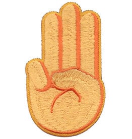Advantage Emblem & Screen Prnt Girl Scout Sign Three Fingers Promise Fun Patch