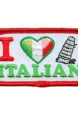 Advantage Emblem & Screen Prnt I Love Italian Fun Patch