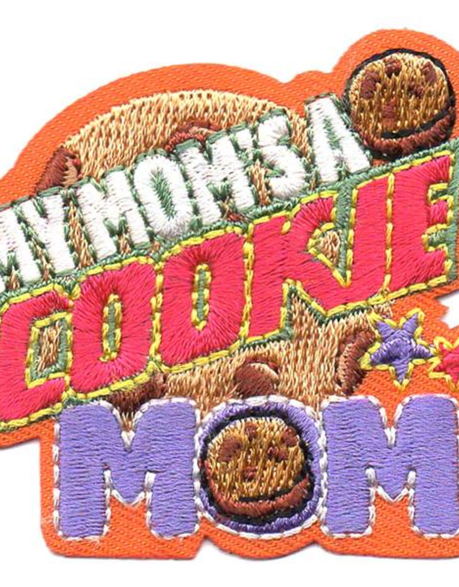 Advantage Emblem & Screen Prnt My Mom's a Cookie Mom Fun Patch